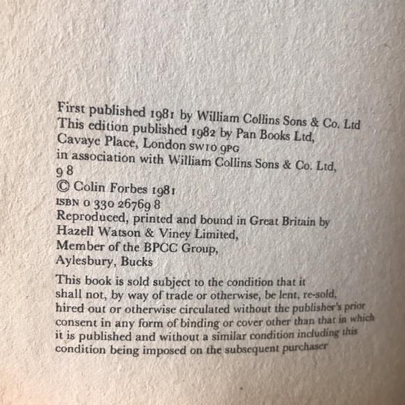 The Stockholm syndicate by Colin Forbes - Picture 7 of 9